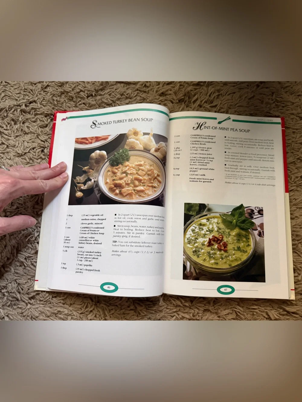 Campbell's Simply Delicious Recipes Cookbook - Red